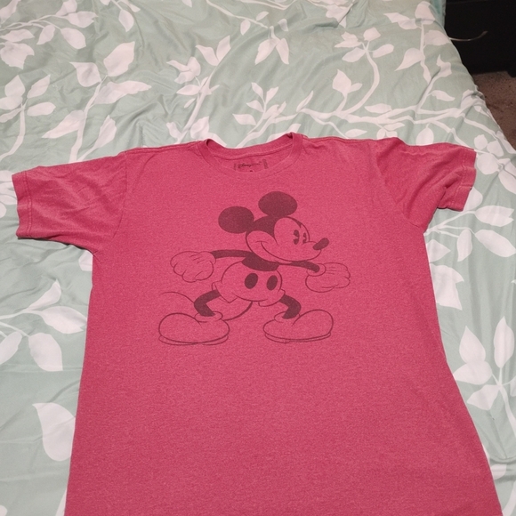 Disney Tops - Disney Red Unisex Mickey Mouse Short Sleeve Tee